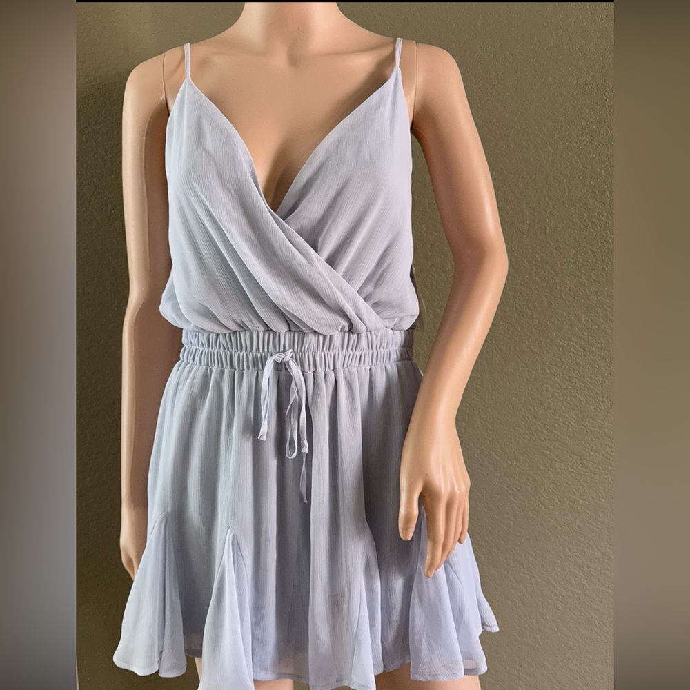 Light Blue Sleeveless Jumpsuit Size M